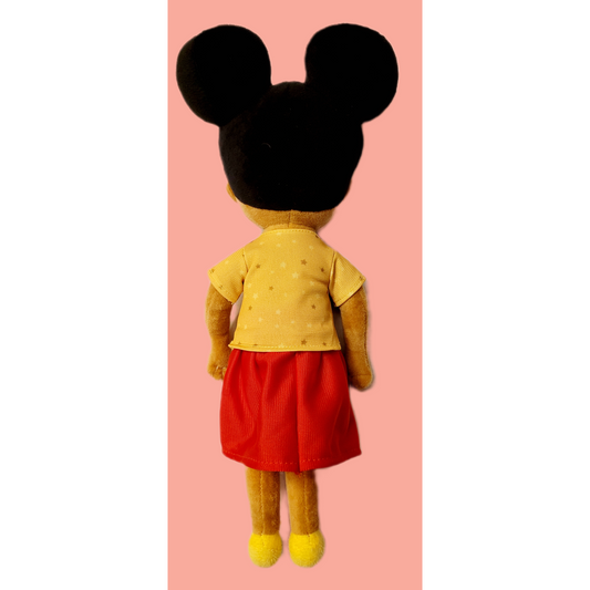 Plush Melanated Girl with Skirt