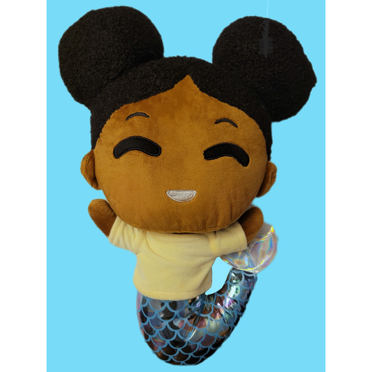 Plush Melanated Mermaid Girl